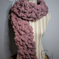 Super Chunky Plum Scarf