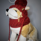 Double Bobble Deep Red Dog Set